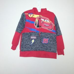 Disney cars 3 toddler boys jacket 4T red & gray